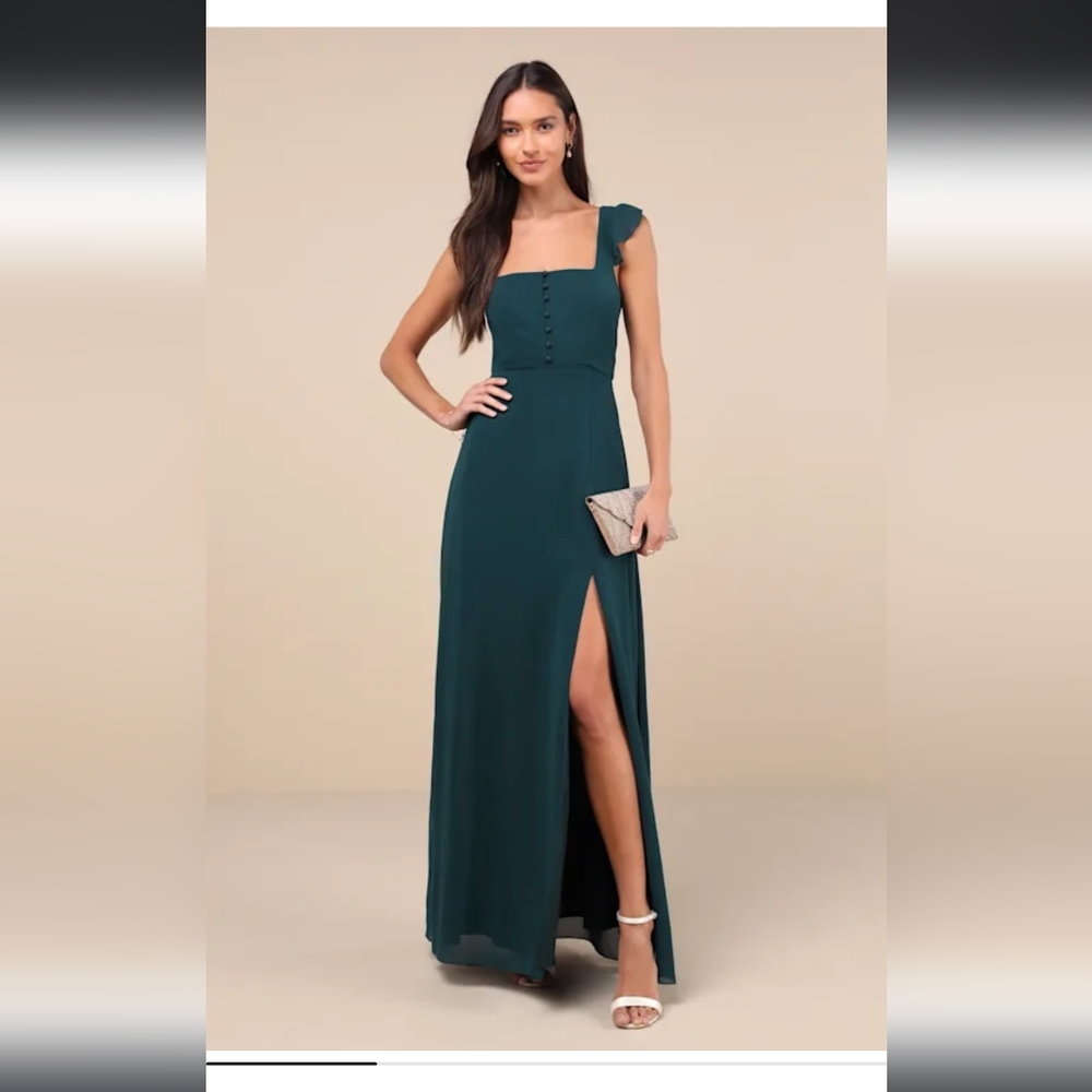 Lulus Emerald Green Maxi Dress